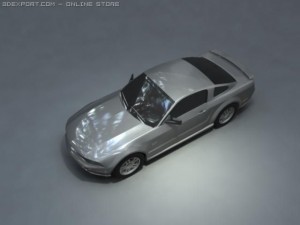ford mustang gt v8 Model 3D