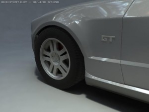 ford mustang gt v8 Model 3D