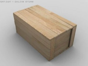wooden box 3D Model