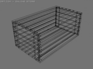 wooden box Modelo 3D