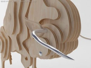 byk ze sklejki Model 3D