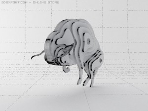 plywood bull Modèle 3D
