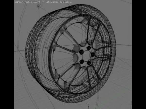 koło Lucasa Model 3D