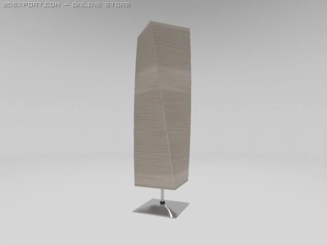 kręcona lampa podłogowa Model 3D .c4d .max .obj .3ds .fbx .stl .blend 