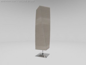 twisty floor lamp 3D Model