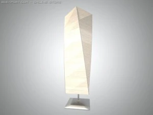 kręcona lampa podłogowa Model 3D