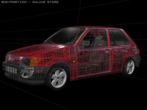 Fiesta mark3 Modelo 3D