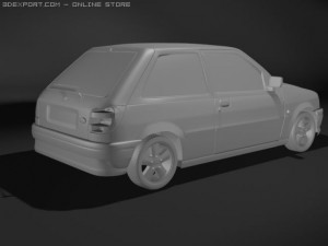Fiesta mark3 Modelo 3D