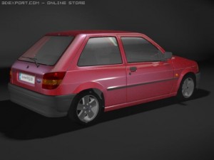 Fiesta mark3 Modelo 3D
