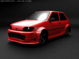 ford fiesta mk3 modified 3D-Modell