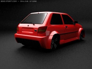 ford fiesta mk3 modified 3D 模型