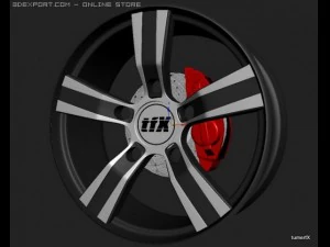 ford fiesta mk3 modified 3D Model