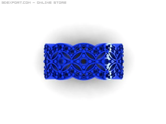 flower eternity ring 3D Model .c4d .max .obj .3ds .fbx .stl .blend 
