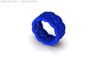 flower eternity ring 3D Model
