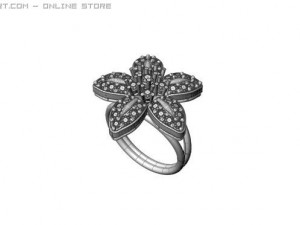 flower ring Model 3D