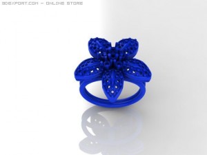 flower ring Model 3D