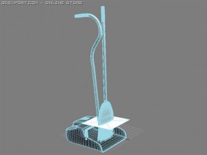 dustpan with brush Modello 3D