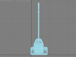 dustpan with brush Modello 3D