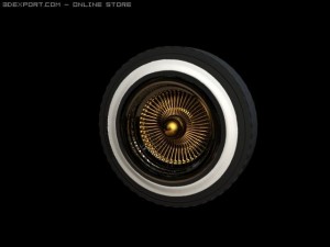 lowrider wheel 3D Модель