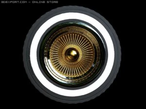 lowrider wheel 3D Model