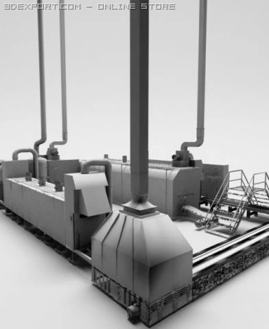 furnace 2 3D Model .c4d .max .obj .3ds .fbx .stl .blend 