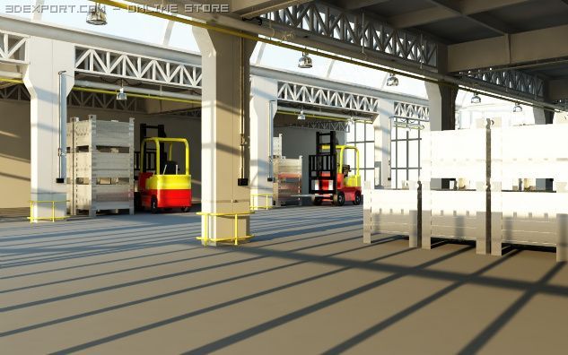 hall 5 Model 3D .c4d .max .obj .3ds .fbx .stl .blend