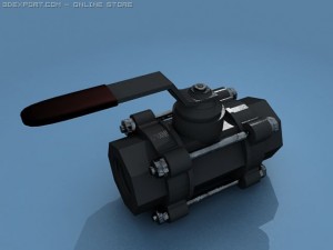 ball valve 3D-Modell