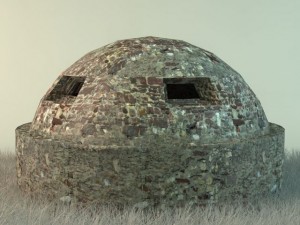 bunkers 3D-Modell