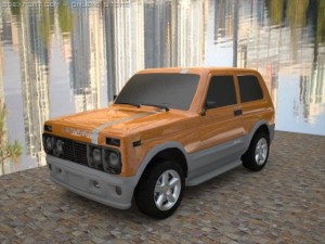2xlada niva 3D 模型