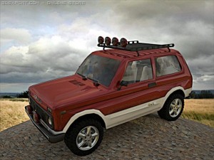 2xlada niva 3D 模型