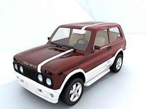 2xlada niva 3D 模型