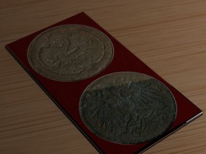 2 old coin 3D-Modell