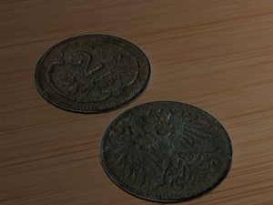2 old coin 3D मॉडल