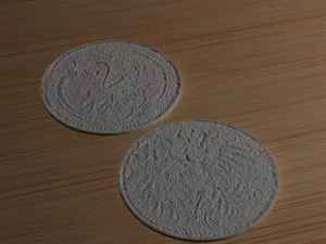 2 old coin 3D Model