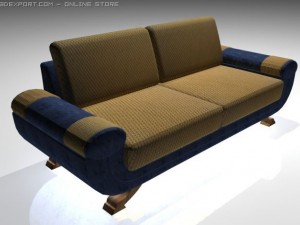 sofa armchair pack 3D 모델
