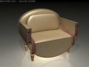sofa armchair pack 3D 모델