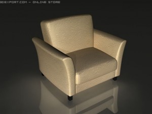 sofa armchair pack 3D 모델