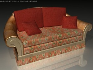 sofa armchair pack 3D 모델