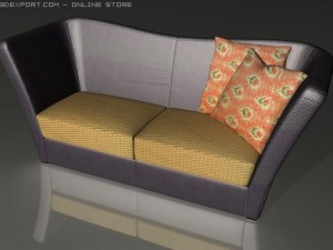 sofa armchair pack 3D 모델