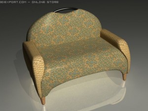 sofa armchair pack 3D 모델