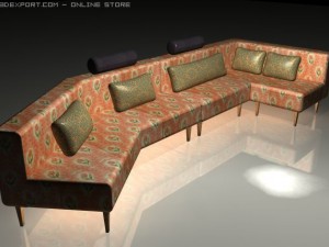 sofa armchair pack 3D 모델
