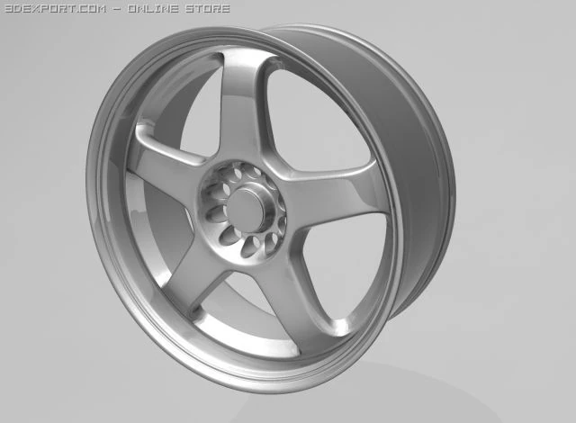 car rim 3D Model .c4d .max .obj .3ds .fbx .stl .blend 