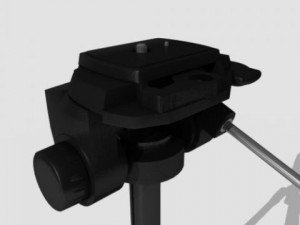 compact tripod Model 3D