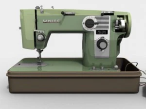 white sewing machine model 530 3D Model