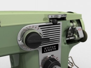 white sewing machine model 530 3D Model