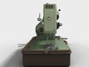 white sewing machine model 530 3D Model