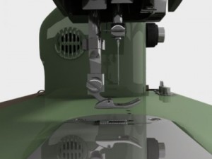 white sewing machine model 530 3D Model