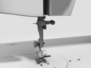 white sewing machine model 530 3D Model