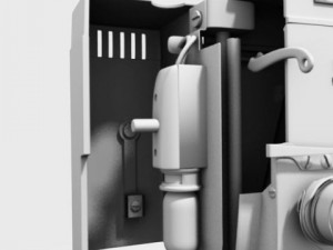 white sewing machine model 530 3D Model