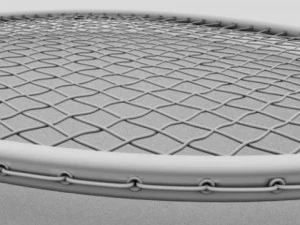 badminton rackect with shuttlecock 3D Model